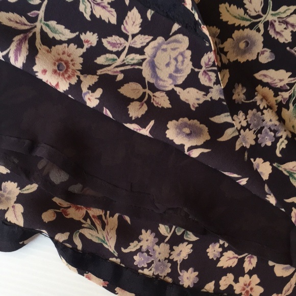 Jones of New York 2 pc Blue Floral Silk Dress - Picture 16 of 16